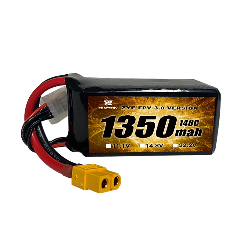 باتری Lipo 120C 1350mah 1550mah برای پهپاد FPV